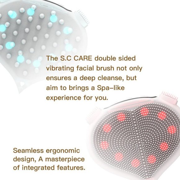 Luxury facial beauty cleanser soft silicone head double sided - Picture 12 of 14